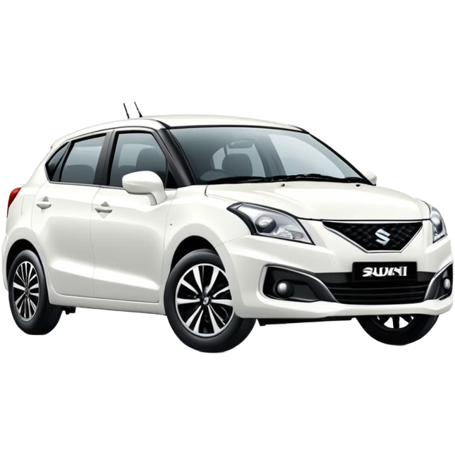 White suzuki baleno  emoji