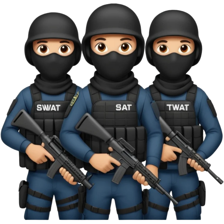 SWAT with balaclavas emoji
