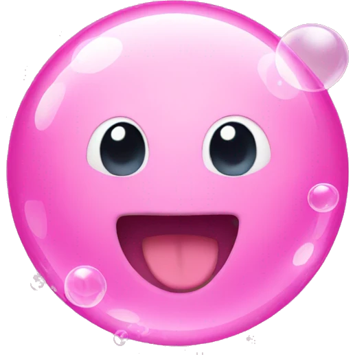 pink bubbles  emoji