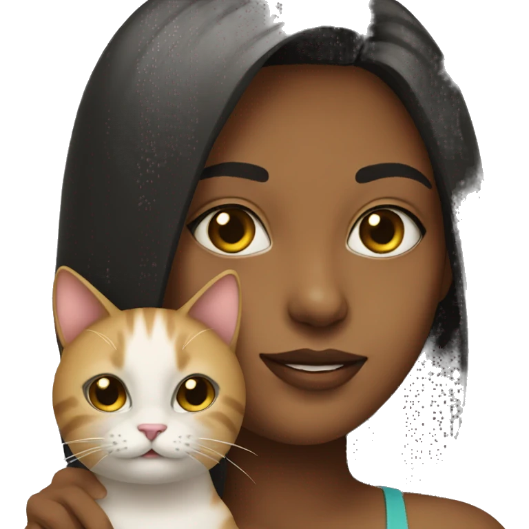 Girl whith cat emoji