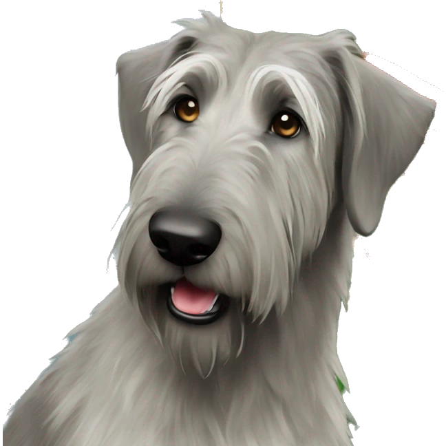  Irish wolfhound dog and christmas tree emoji