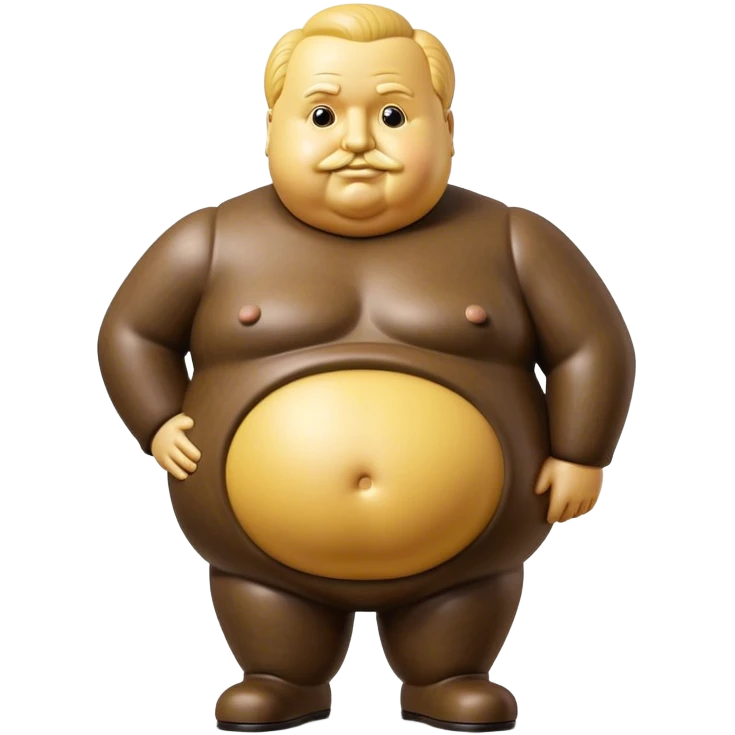 Cinematic Realistic Botero Sculpture Emoji, depicted as an exaggerated voluminous sculpture in the signature style of Fernando Botero, rendered with rich textures and vibrant artistic lighting that captures its playful grandeur. emoji