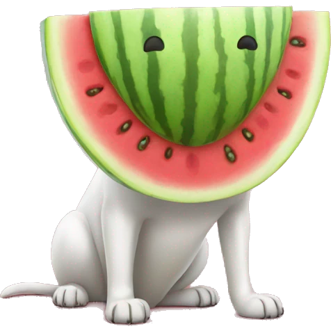 dog watermelon emoji