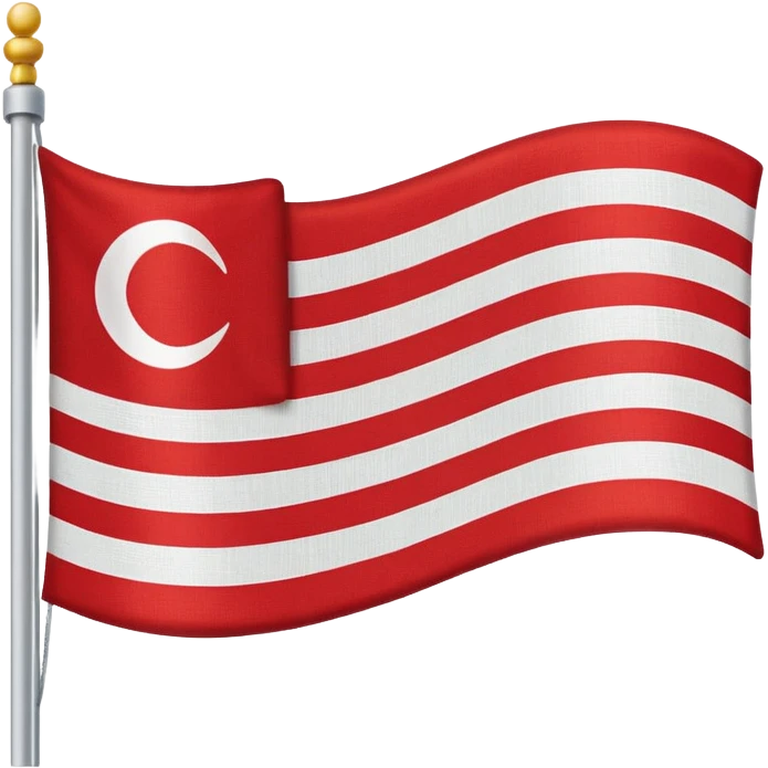 White red white tricolour flag emoji