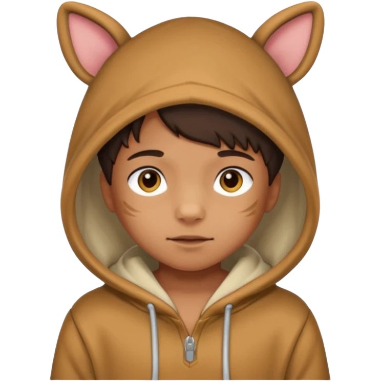 Animal Hoodie Kid emoji