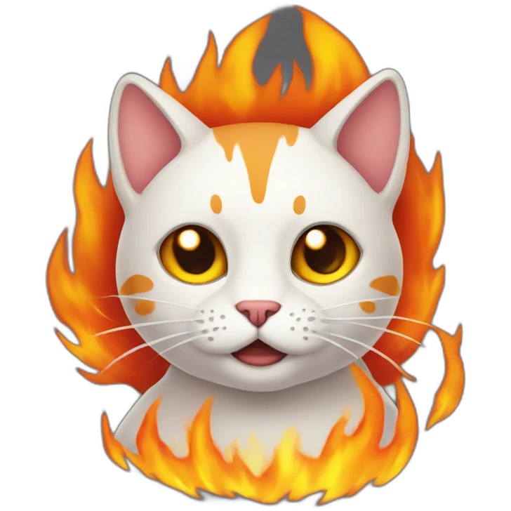 fire cat emoji