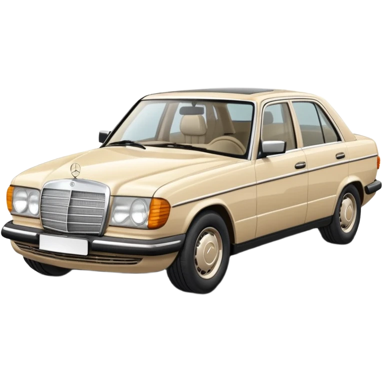 Pale beige Mercedes emoji