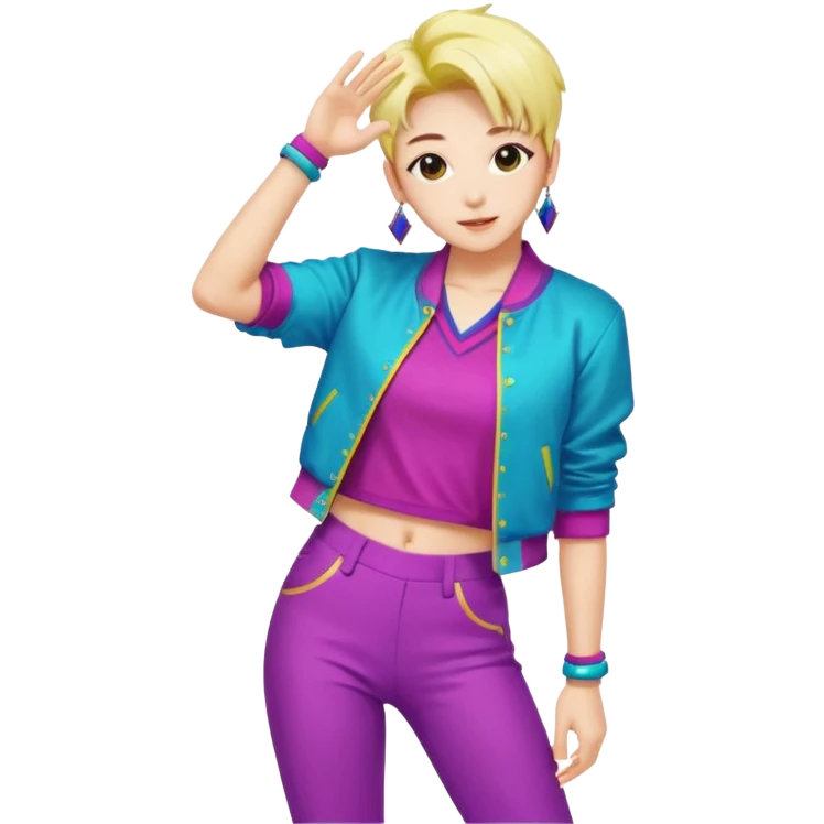 K-pop dancing emoji