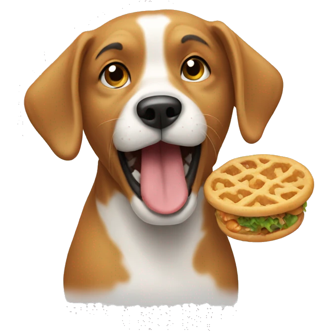 Dog eating  emoji