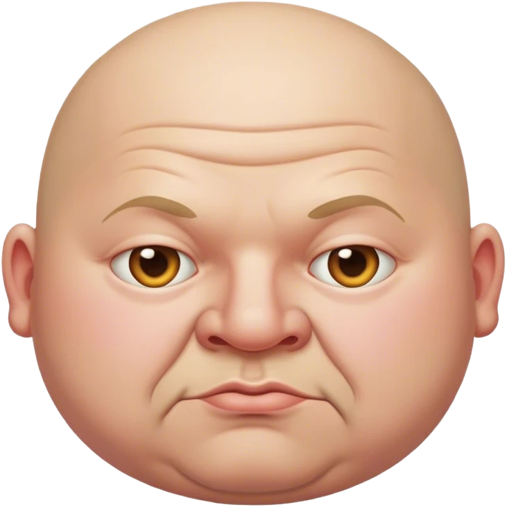 Fat bald guy emoji