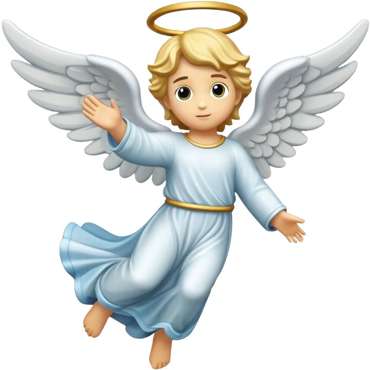 flying angel kid made in stone emoji