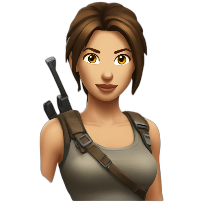 lara croft emoji