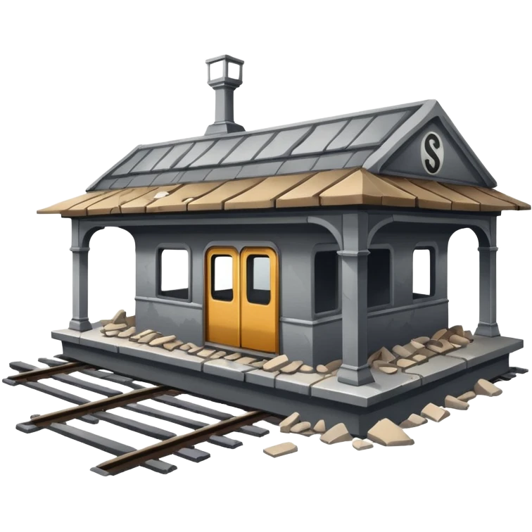 разрушеный вокзал от бомбы emoji