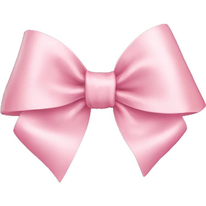 light pink ribbon bow emoji