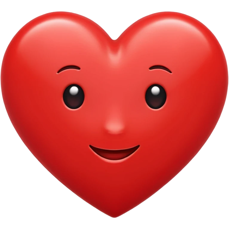 red heart, flat design, minimal, emoji style emoji