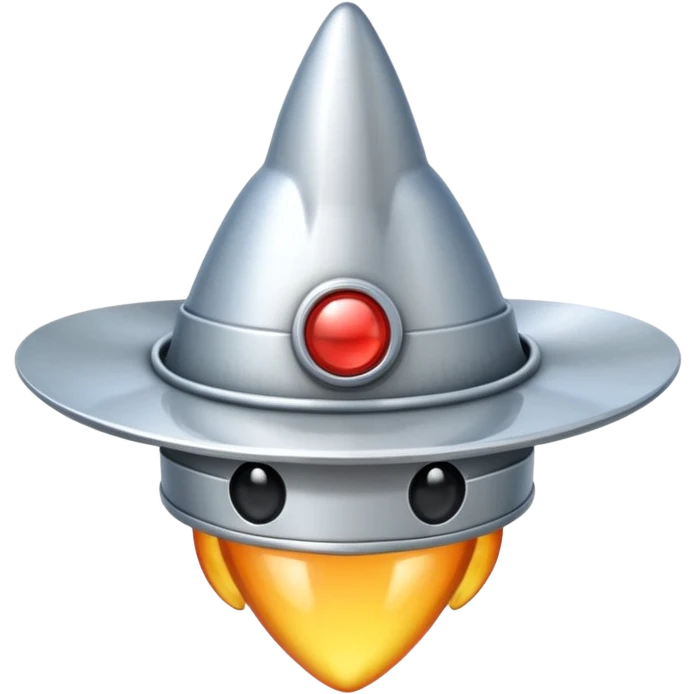 Rocket ship with cowboy hat and a tear emoji