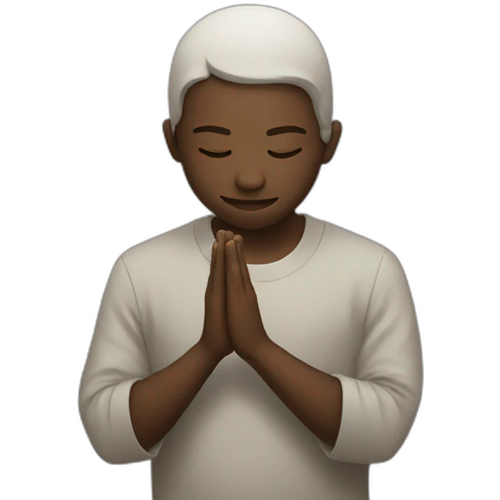Smiley praying emoji