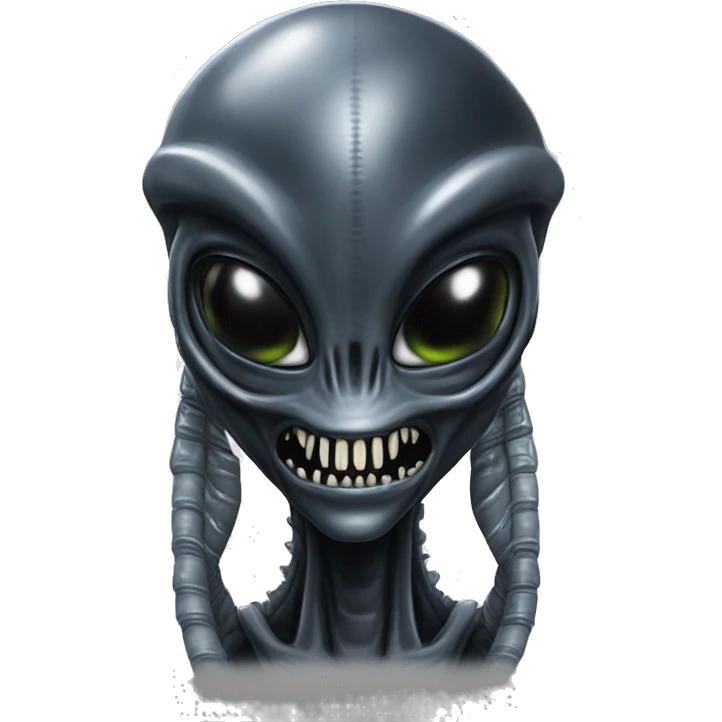 xenomorph alien in love, flirty emoji