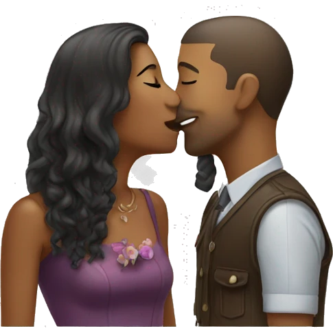 Catching a kiss emoji