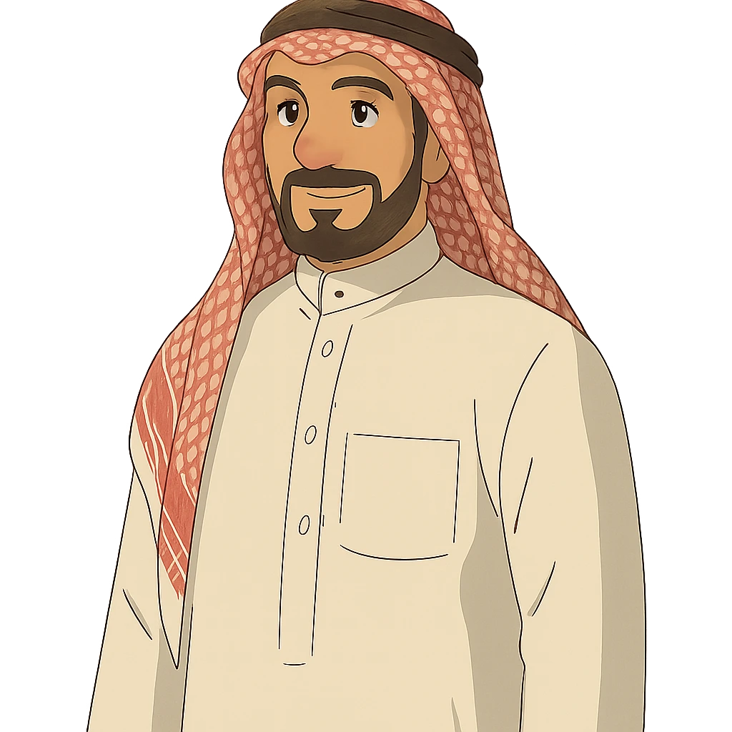 Saudi man in traditional dress emoji