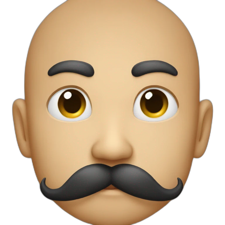 tonton H moustache emoji