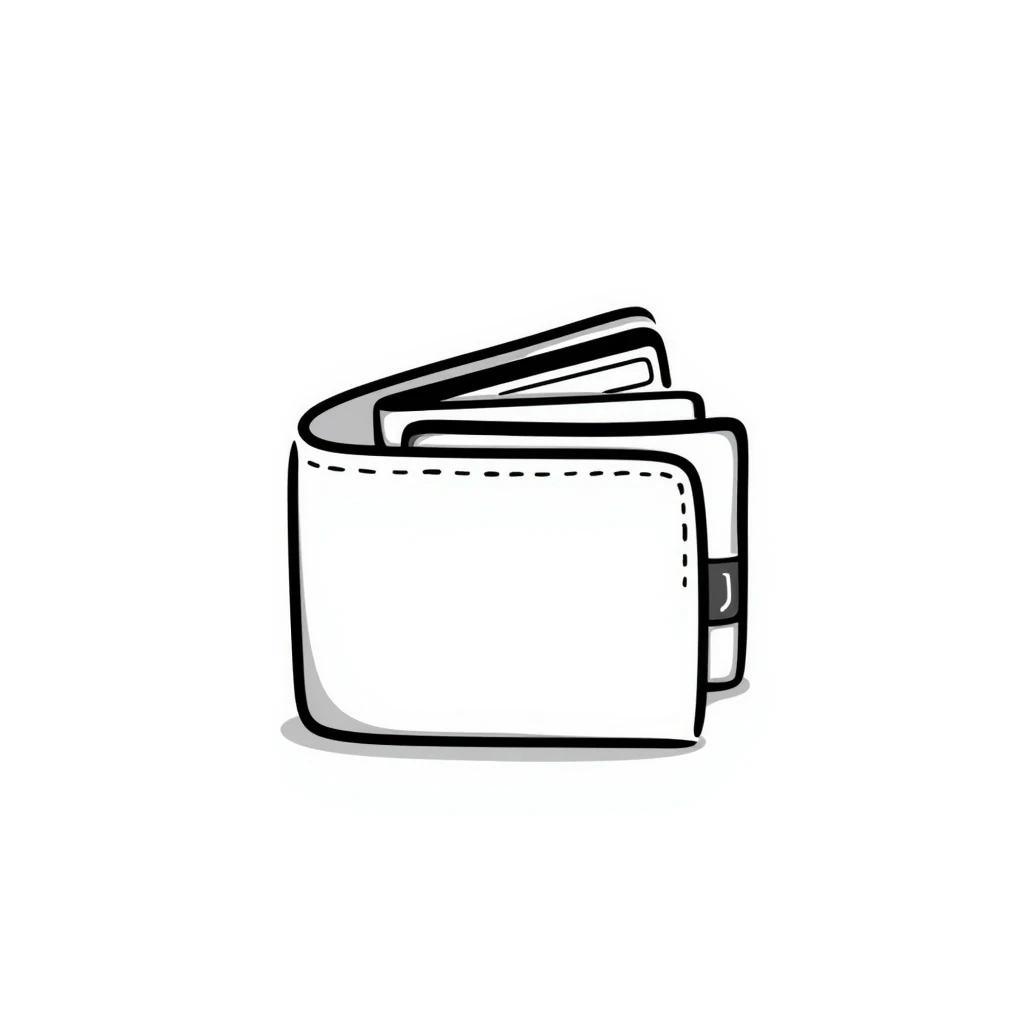 aesthetic white wallet emoji