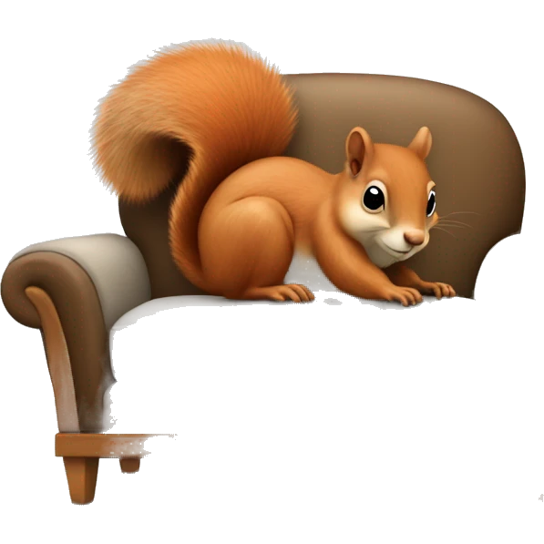 Squirrel in a sofa emoji