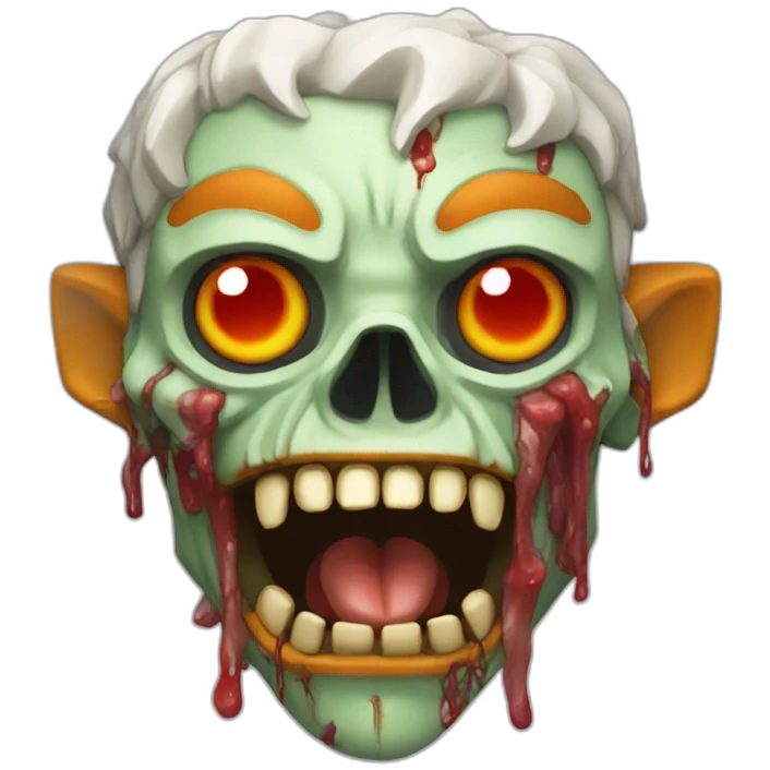 Renard zombie moche emoji