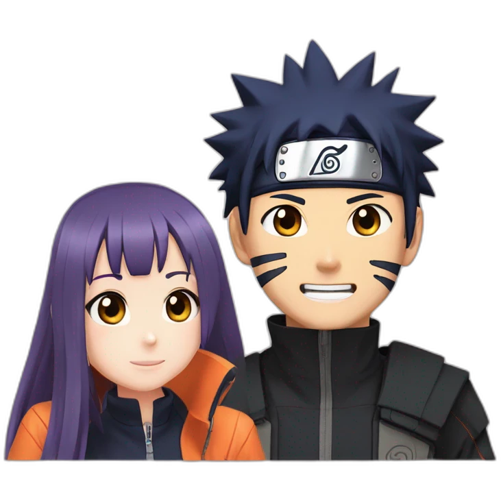 Naruto and hinata  emoji