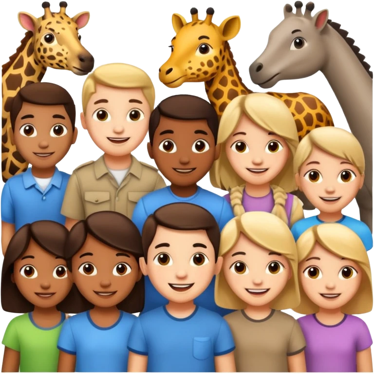 Zoo, childern. emoji