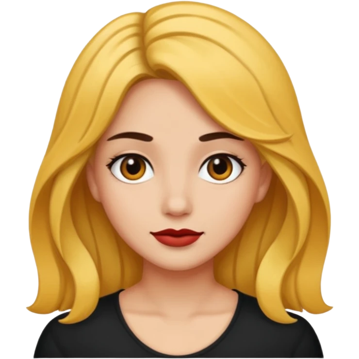 Créame una mujer pelinegra blanca  emoji