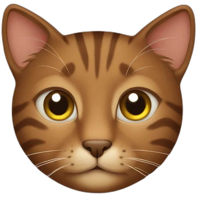 Brown cat emoji