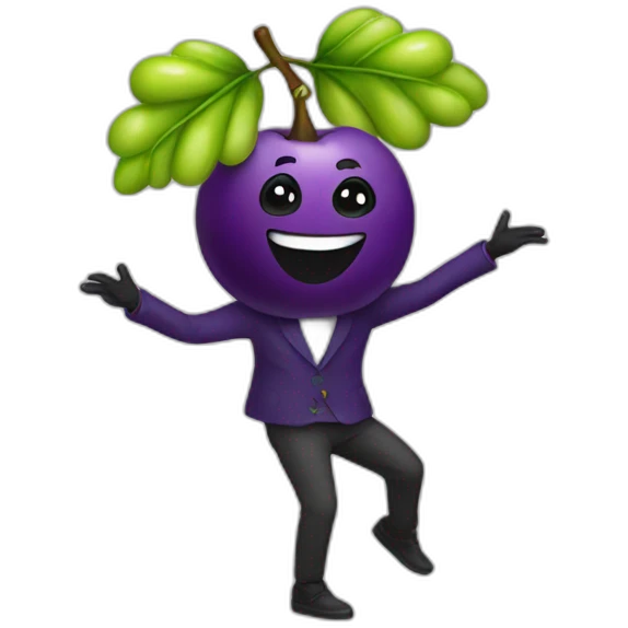 uvas bailando emoji