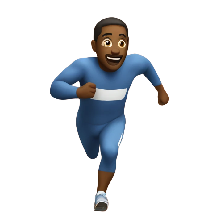 Running super fast emoji