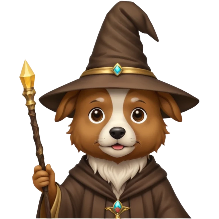 Dog wizard emoji