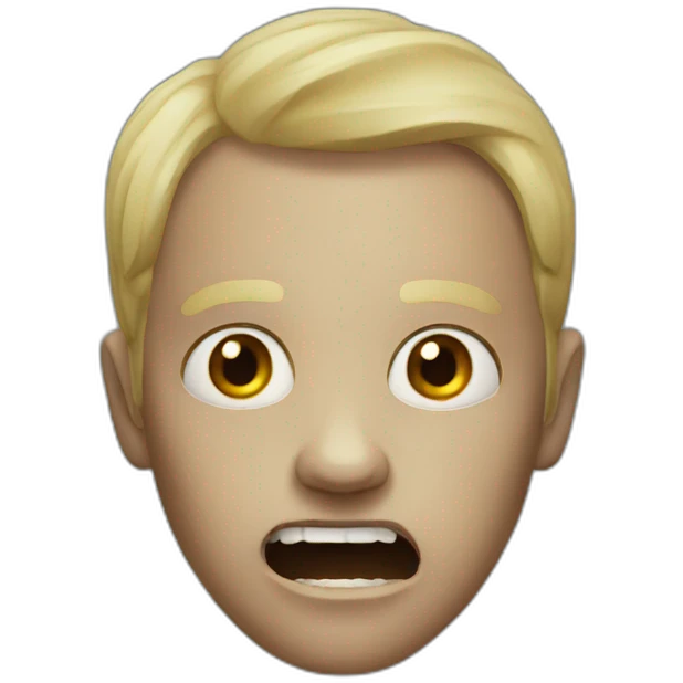 Terrifying person emoji