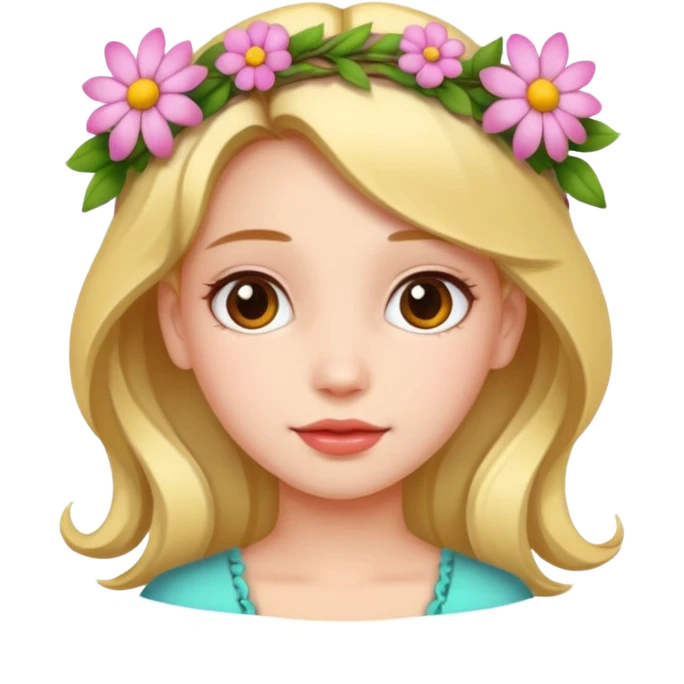 GIRL WITH FLOWERS emoji