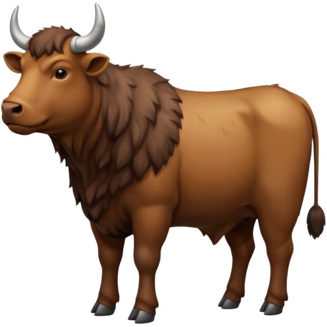 High resolution of  full body An ox emoji