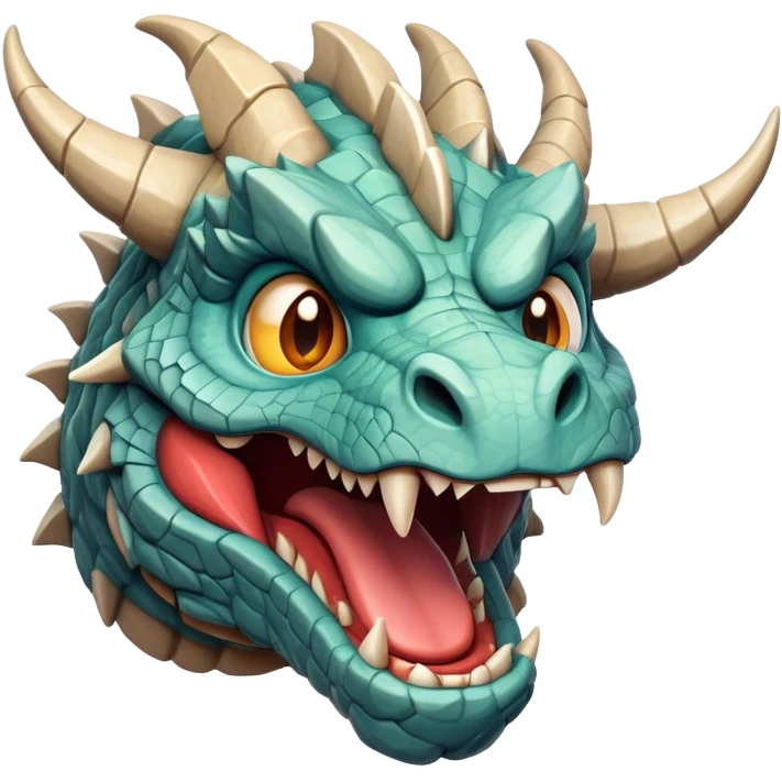 Cinematic Comical Giant Rock Dragon Portrait Emoji, Head tilted dramatically with an exaggeratedly amused expression, featuring a striking, chiseled body with bold stone textures and wide, expressive eyes brimming with playful geologic mischief; rendered with vivid, lifelike detail and dynamic, natural shadows, high shine, dramatic yet humorous, styled with an air of cheeky ancient solidity, soft glowing outline, capturing the essence of a spirited and over‐the‐top stone giant that looks ready to rumble with timeless mirth! emoji