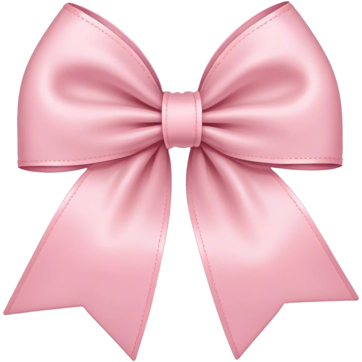 Light pink bow with ruffles emoji