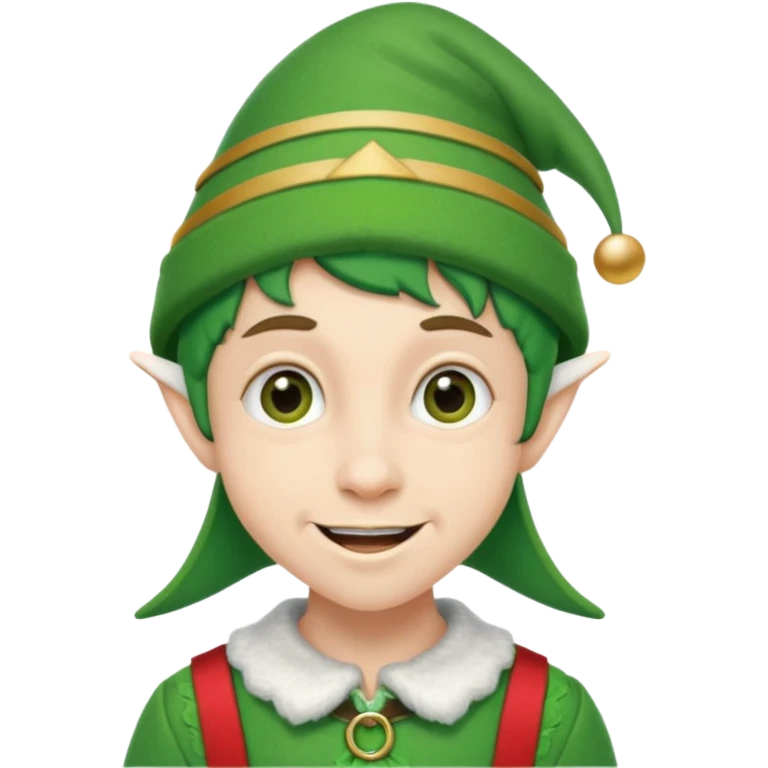 duende navideño con ortodoncia emoji