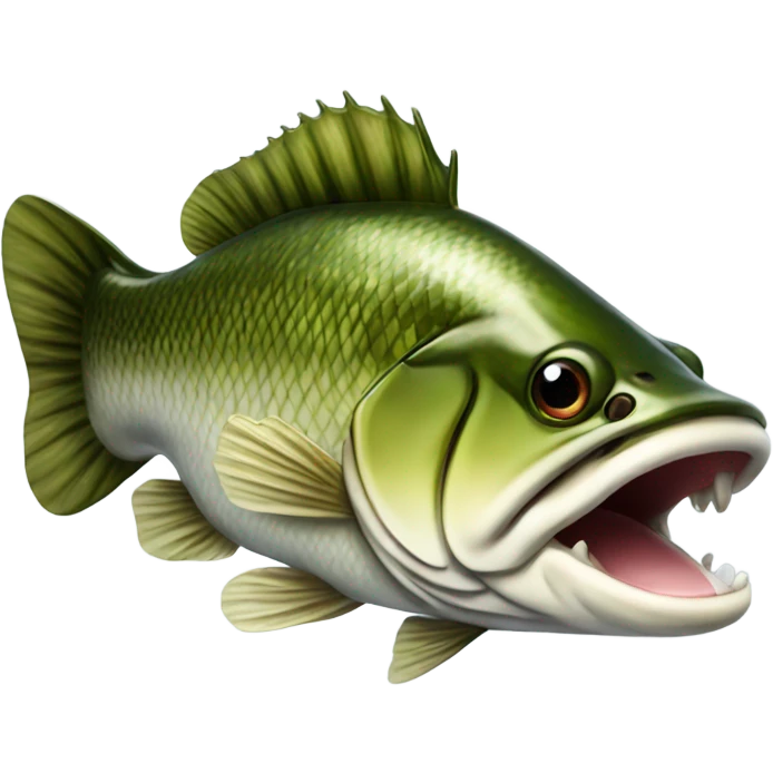 Large mouth bass emoji