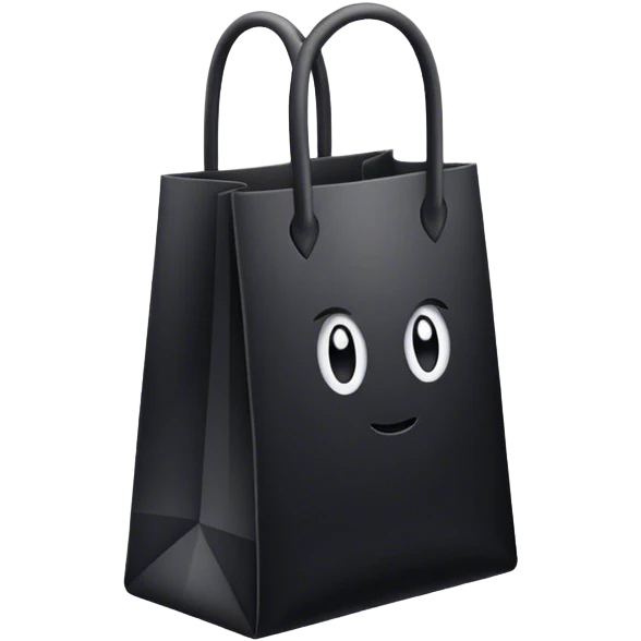 Black tall goodiebag  emoji