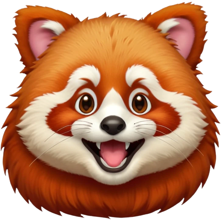 Red panda Laughing emoji