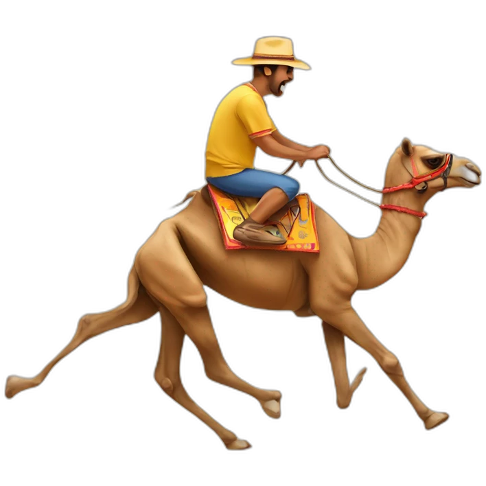 camel racing emoji