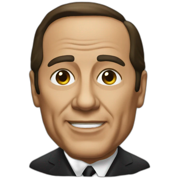 black berlusconi emoji
