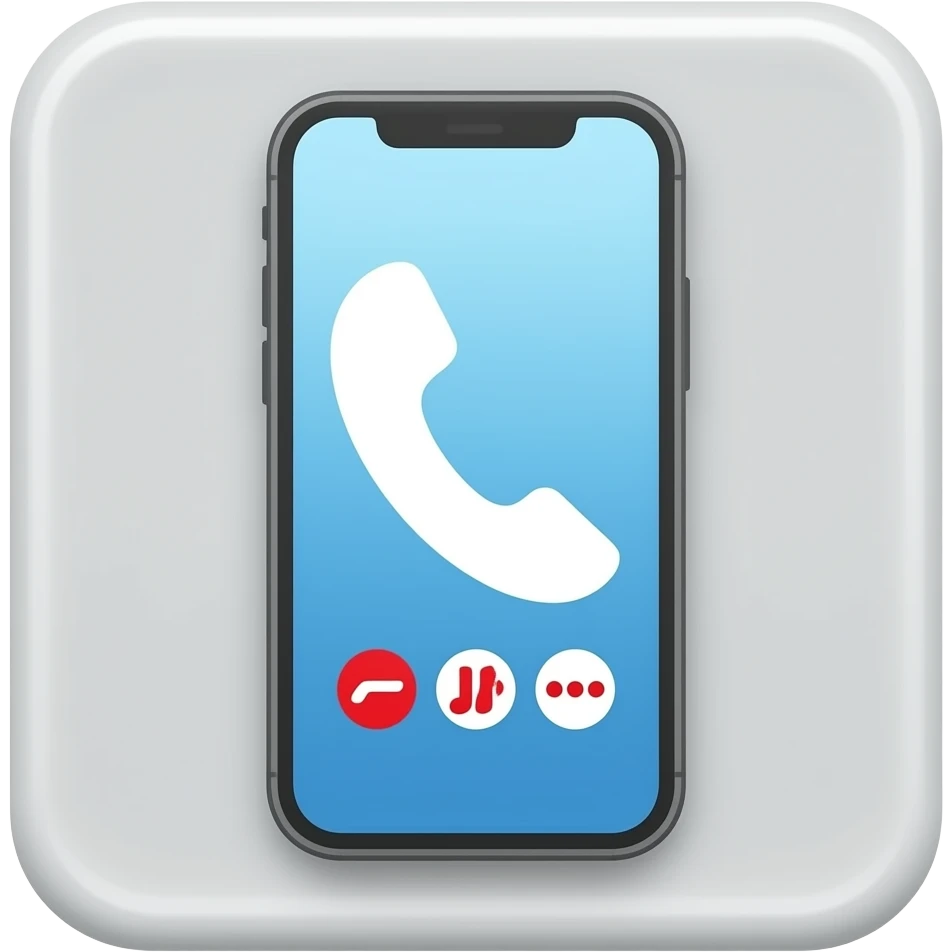 smartphone calling emoji