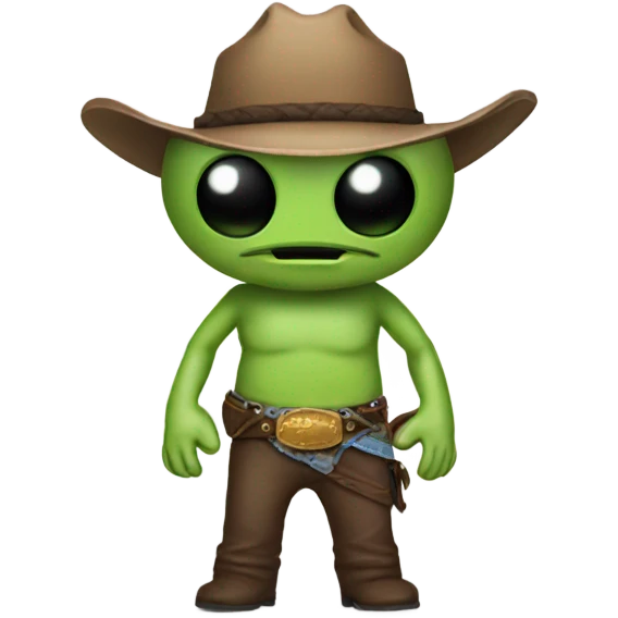 Cowboy alien emoji