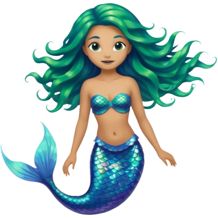 Alien mermaid emoji
