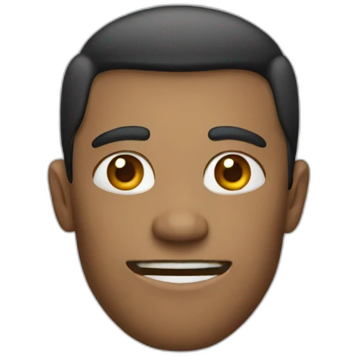 person with square jaw emoji